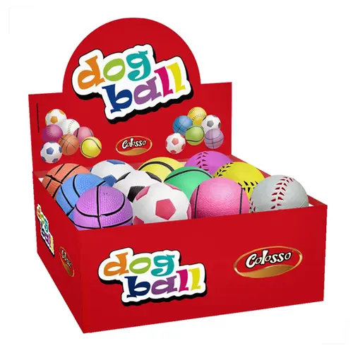 BOLA DE BORRACHA COLOSSO DOG BALL MODELO VARIADO
