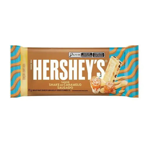 BARRA DE CHOCOLATE HERSHEYS SHAKE DE CARAMELO SALGADO 77G