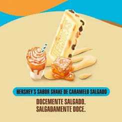 BARRA DE CHOCOLATE HERSHEYS SHAKE DE CARAMELO SALGADO 77G