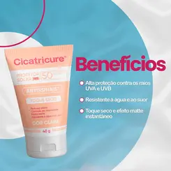 PROTETOR SOLAR FACIAL COR CLARA FPS50 40G