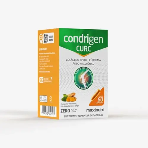 CONDRIGEN CURC 60 CAPSULAS - CONTRIBUI PARA ARTICULAÇÃO E OSSOS
