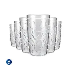 CONJUNTO DE COPOS SM AURORA C/6 UN