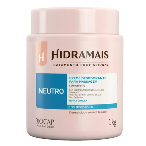 CREME PARA MASSAGEM HIDRAMAIS NEUTRO 1KG