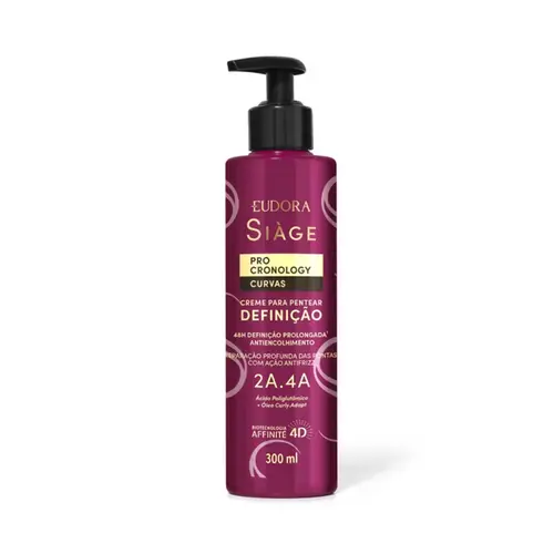 CREME DE PENTEAR EUDORA SIAGE - DEFINIÇÃO PRO CRONOLOGY CURVAS 300ML