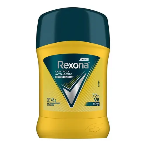 DESODORANTE REXONA MEN STICK EM CREME V8 DRY 45G