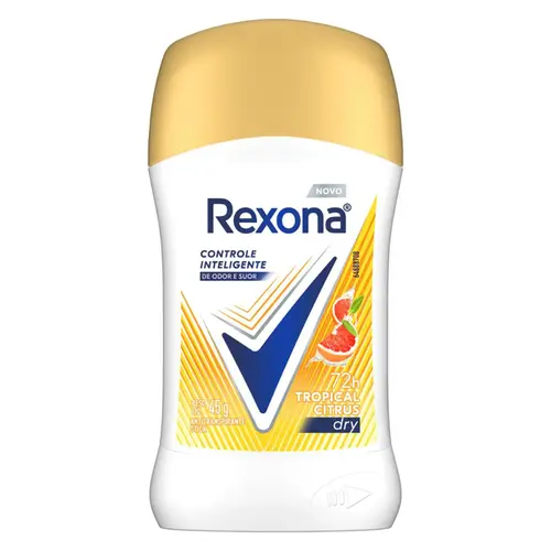 DESODORANTE REXONA STICK EM CREME TROPICAL CITRUS DRY 45G