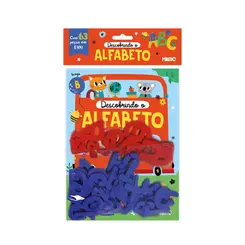 DESCOBRINDO O ALFABETO 63 PECAS EM EVA