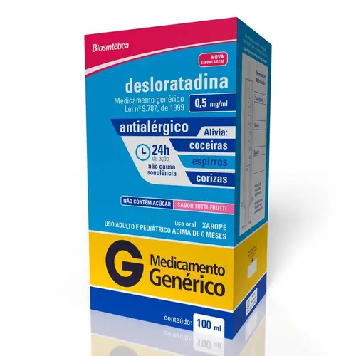 DESLORATADINA 0,5MG XAROPE 100ML