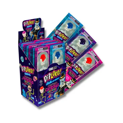 PIRULITO DIP LOKO CAVEIRAS MEXICANAS 1 UNIDADE 12G