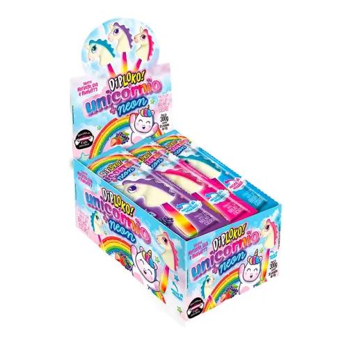 DOCE DIP LOKO UNICORNIO NEON 10G - UMA UNIDADE