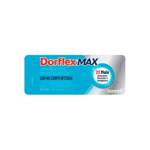 DORFLEX MAX ANALGÉSICO E RELAXANTE MUSCULAR 4 COMPRIMIDOS