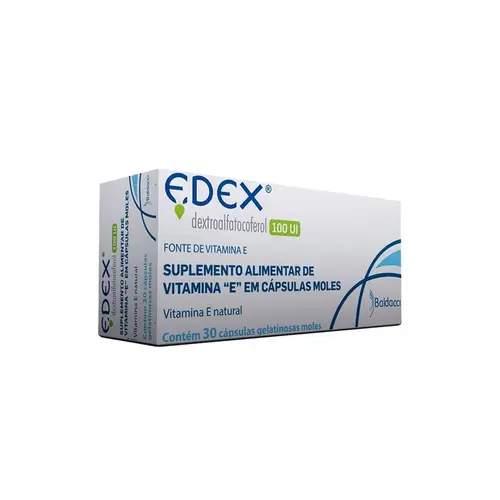 SUPLEMENTO ALIMENTAR EDEX 100UI 30 CAPSULAS GELATINOSAS