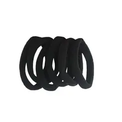 ELASTICO DE MEIA CABELO PRETO 6UN