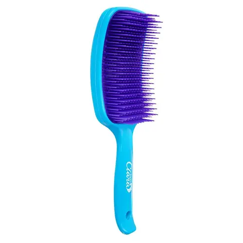 ESCOVA DE CABELO RAQUETE SANTA CLARA AZUL/ROXO