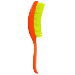 ESCOVA DE CABELO RAQUETE SANTA CLARA LARANJA/VERDE