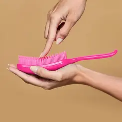 ESCOVA DE CABELO RAQUETE SANTA CLARA PINK