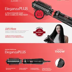 ESCOVA ROTATIVA GAMA ELEGANZA PLUS BIVOLT
