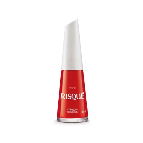 ESMALTE RISQUE CREMOSO VERMELHO FELICIDADE