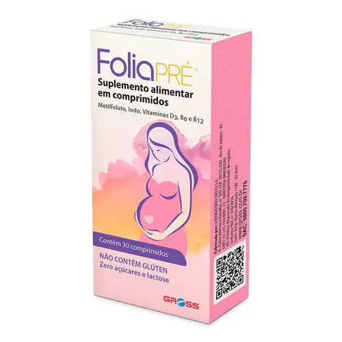 POLIVITAMÍNICO FOLIA PRE PARA GESTANTES 30 COMPRIMIDOS