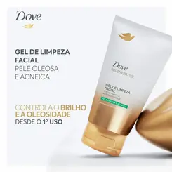 GEL DE LIMPEZA FACIAL DOVE REGENERATIVO EFEITO MATTE E ANTIOLEOS 150ML
