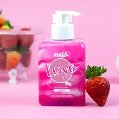 GEL PARA VIRILHA MORANGO COM CREME - LOVE GIRL 250G