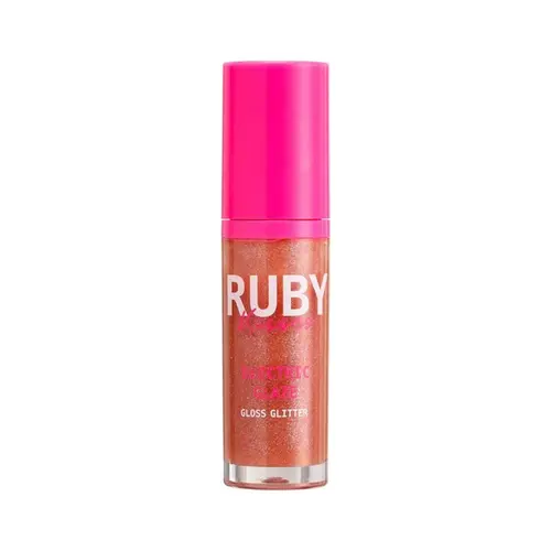 RUBY KISSES ELETRIC GLAZE COR BLUSH GOLD GLOSS GLITTER 6ML