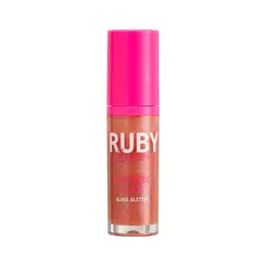 RUBY KISSES ELETRIC GLAZE COR BLUSH GOLD GLOSS GLITTER 6ML