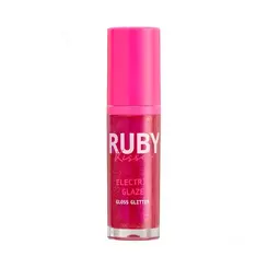 GLOSS LABIAL RUBY KISSES COLEÇÃO ELETRIC GLAZE - COR FUCHSIA 6ML