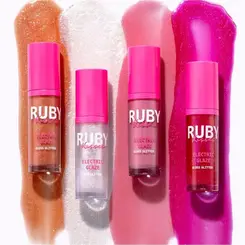 GLOSS LABIAL RUBY KISSES COLEÇÃO ELETRIC GLAZE - COR UNICORN