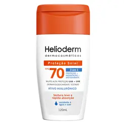PROTETOR SOLAR CORPORAL HELIODERM 3 EM 1 FPS70 120ML