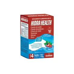 SUPLEMENTO ALIMENTAR HIDRA HEALTH 4 SACHES GUARANA HEALTH LABS 28G