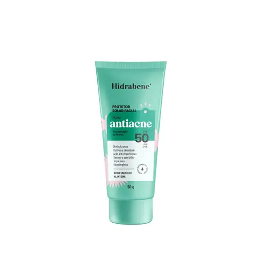 PROTETOR SOLAR FACIAL HIDRABENE ANTIACNE FPS50 COM 50G