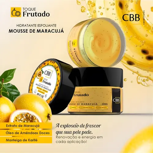 HIDRATANTE ESFOLIANTE MOUSSE DE MARACUJA CBB 300G