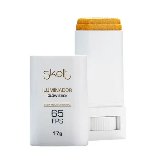 SKELT STICK GLOW ILUMINADOR COM PROTEÇÃO SOLAR FPS65 17G