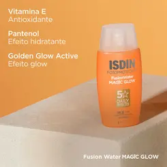 PROTETOR SOLAR FACIAL ISDIN FUSION WATER MAGIC GLOW FPS30 50ML
