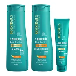 KIT BIO EXTRATUS + NUTRICAO SHAMPOO + CONDICIONADOR + MÁSCARA