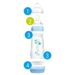KIT MAMADEIRA MAM EASY START ANTICOLICA COR VERDE - 260ML + 130ML