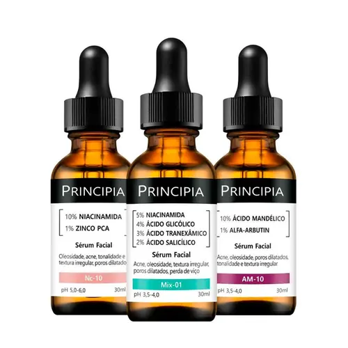 KIT PRINCIPIA TRIO ANTIACNE SERUM NC-10 + MIX-01 + AM-10