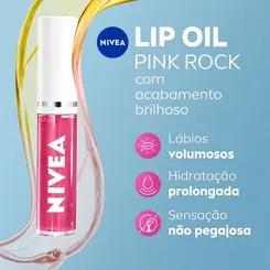 HIDRATANTE LABIAL LIP OIL NIVEA PINK ROCK 5,5ML