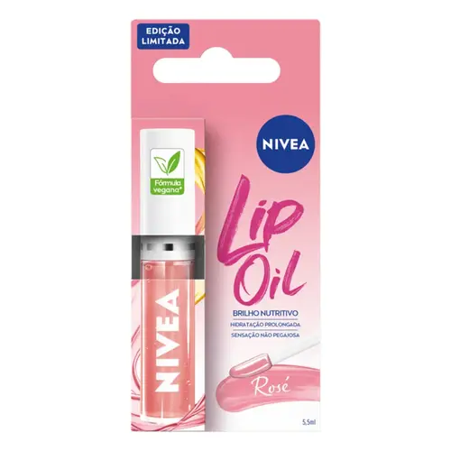 HIDRATANTE LABIAL LIP OIL NIVEA ROSE 5,5ML