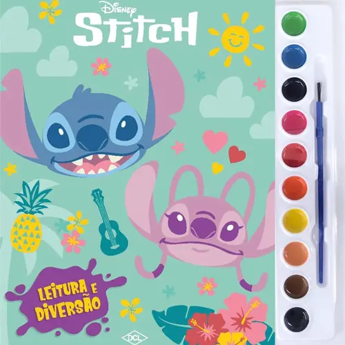 LIVRO AQUARELA STITCH