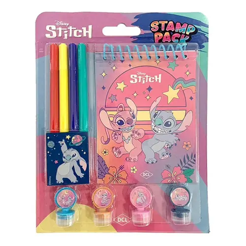 LIVRO INFANTIL STAMP PACK STITCH COM CARIMBOS