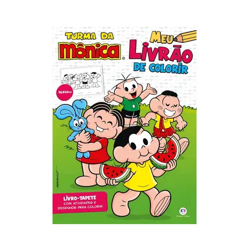 LIVRO TURMA DA MONICA MEU LIVRAO DE COLORIR