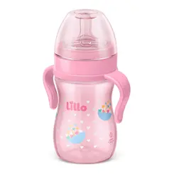 MAMADEIRA LILLO EVOLUTION ROSA COM ALÇA 240ML