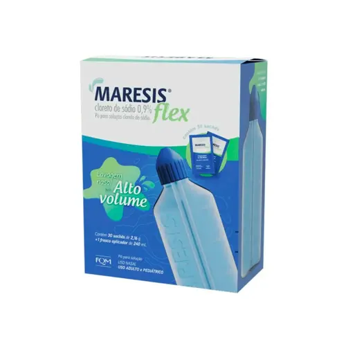 MARESIS FLEX ALTO VOLUME 0,9% 30 SACHES + FRASCO APLICADOR 240ML