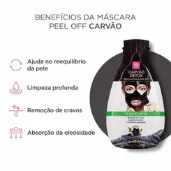 MASCARA CARVAO DETOX PEEL OFF RUBY KISSES 10 G
