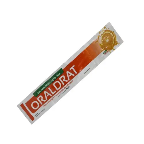 ORALDRAT REIDRATAÇAO LARANJA COM 4 ENVELOPES SOLUÇÃO ORAL 28,8G