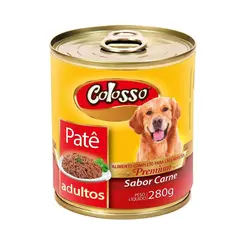 PATE COLOSSO PREMIUM EM LATA CÃES ADULTOS CARNE 280G