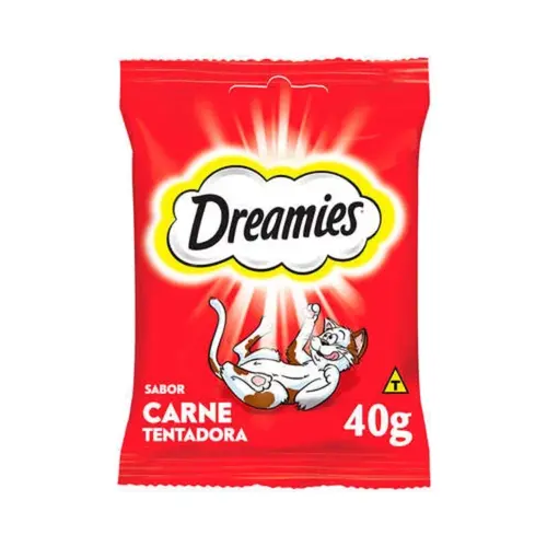 PETISCO DREAMIES ADULTO CARNE TENTADORA GATOS ADULTOS 40G