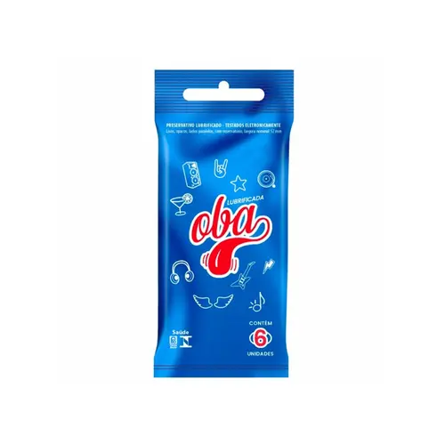PRESERVATIVO OBA LUBRIFICADA 6 UNIDADES